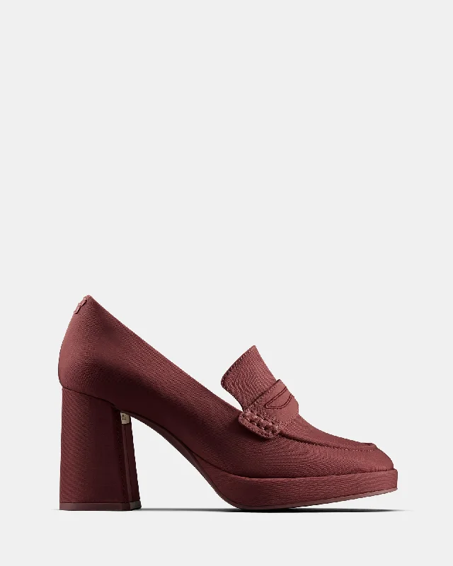 Cur Loafer 2 W Oxblood Textile