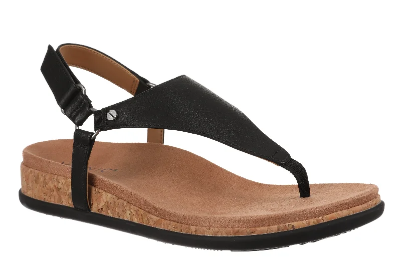 NEW and IMPROVED Kirra Toe Post Walking Sandal in Black