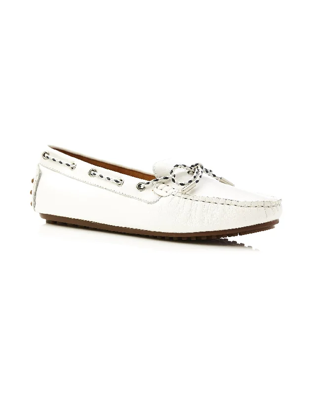 Daria Plait Loafer White