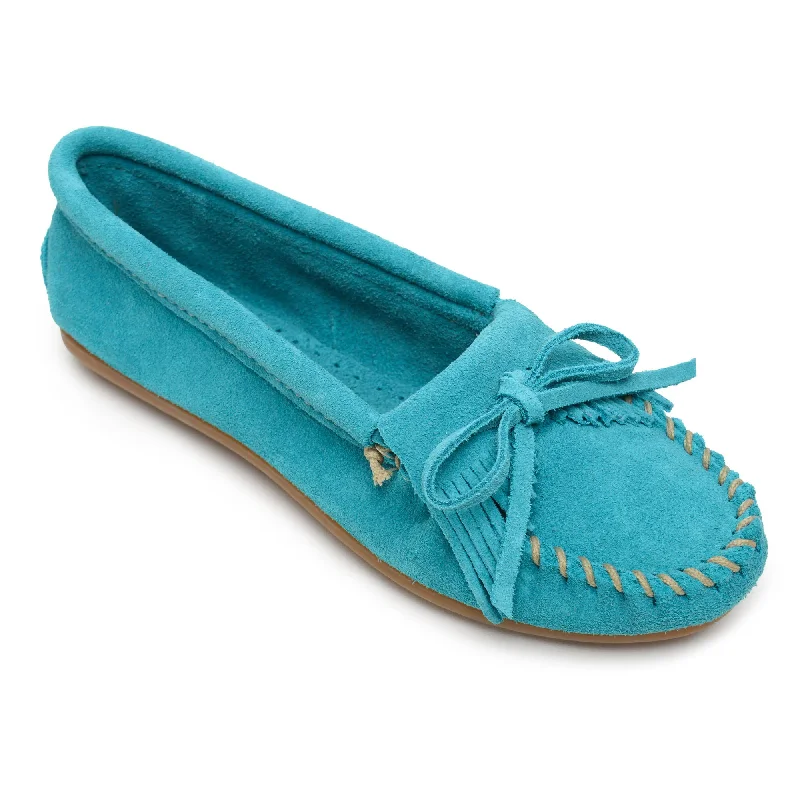 Kilty Hardsole Moccasin in Turquoise