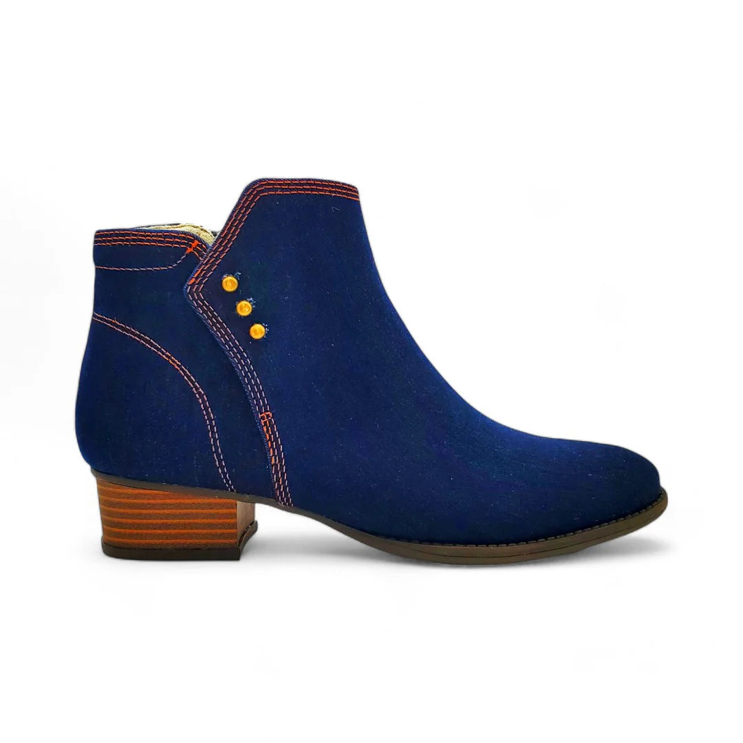 Tiko Ankle Boot in Denim