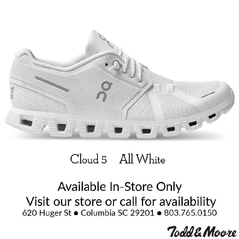 On Women's Cloud 5 All White