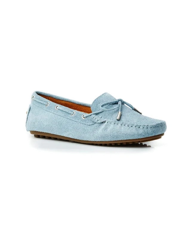 Daria Suede Loafer Pale Blue