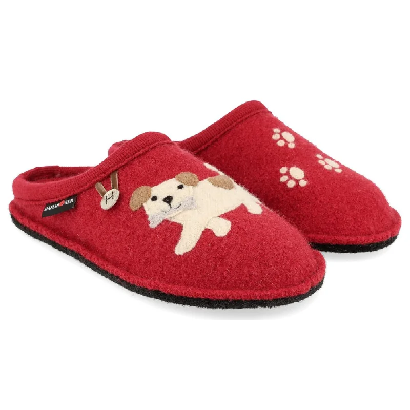 Haflinger Fido Dog Paprica Red Slipper (Women's)