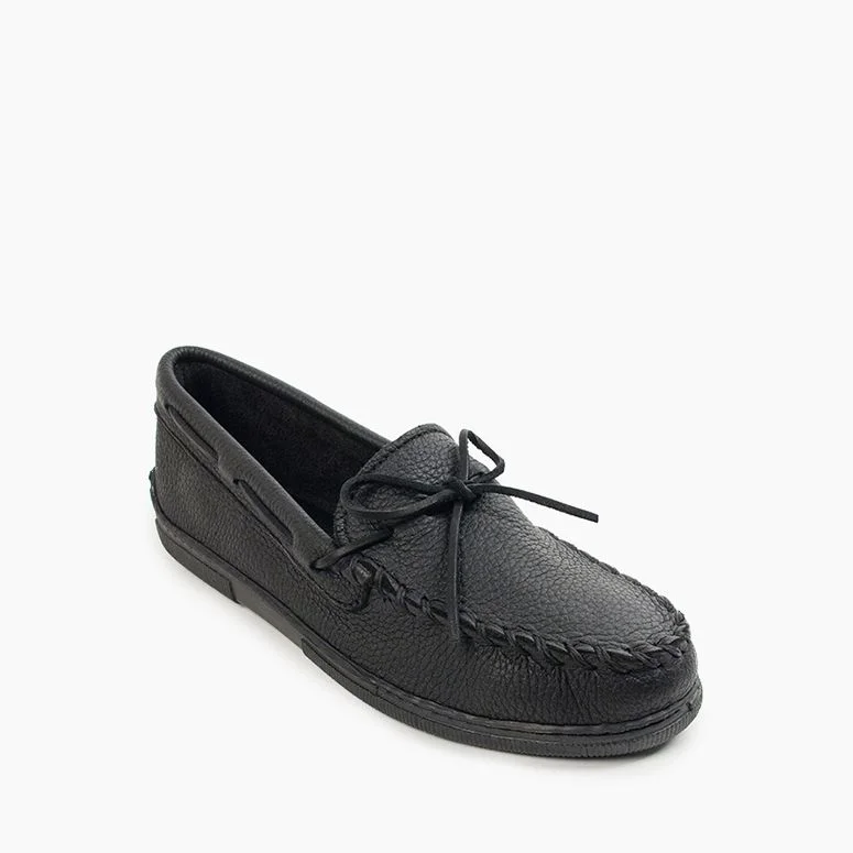 Men's Moosehide Classic Moccasin in Black