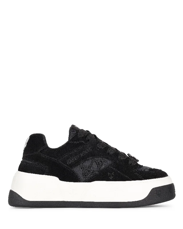 Radiant Trends Crash Black Cow Suede