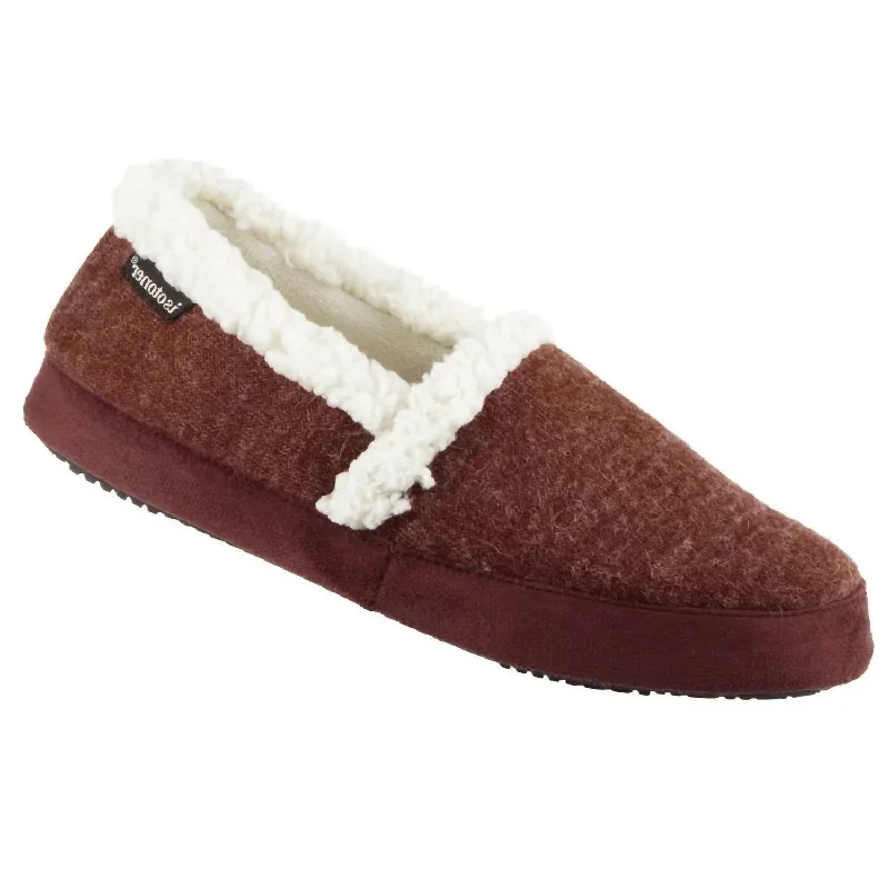 Women‚Äôs Microsuede Marisol Closed Back Slipper In Chili