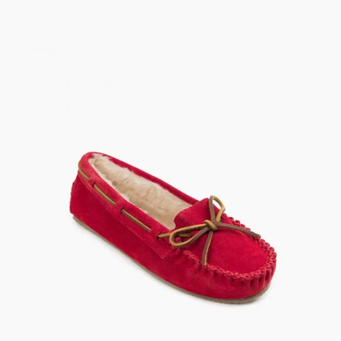 Cally Low Moc Slipper in Cherry