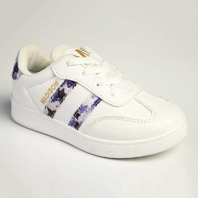 Iconic Elegance Madison Sissy Girls Sneakers - White/Pink