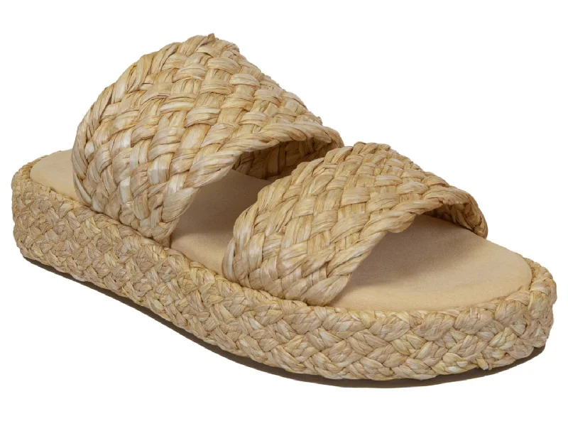 Naked Feet: SANTORINI in RAFFIA Espadrille Sandals