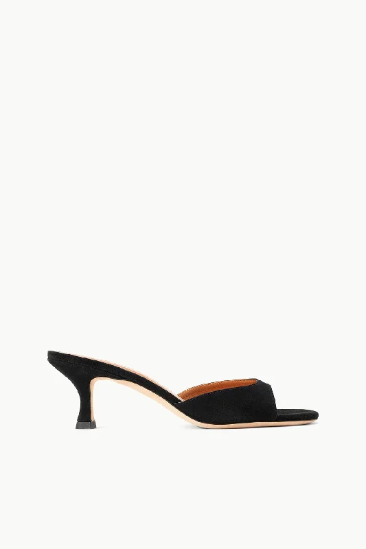 BRIGITTE MULE | BLACK SUEDE