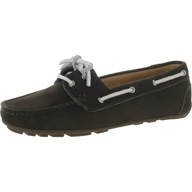 Driver Club USA Womens Daytona Beach Leather Slip-On Moccasins