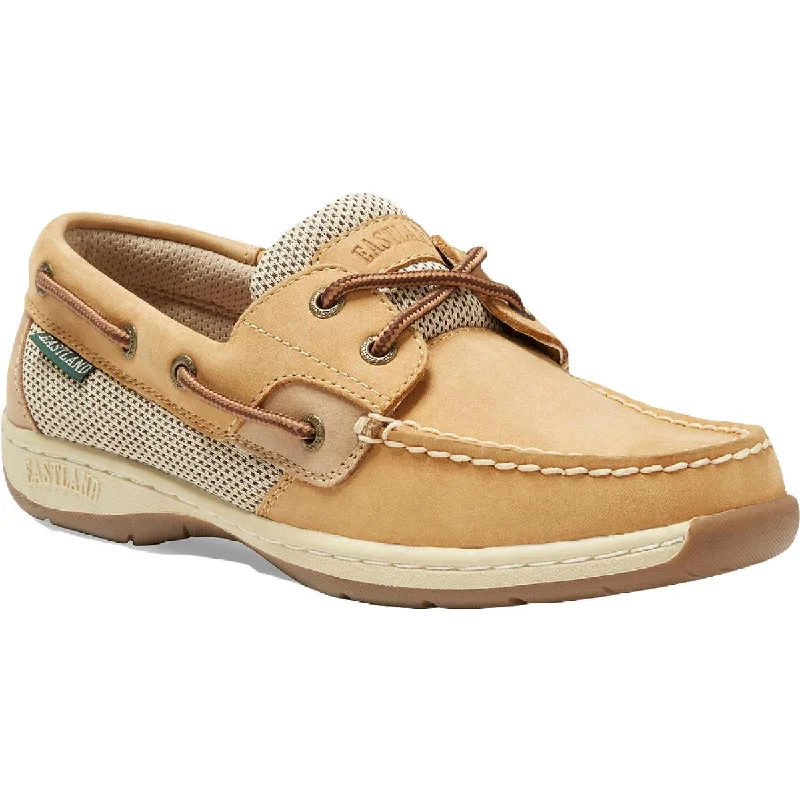 Eastland Womens Solstice Leather Slip On Boat Shoes