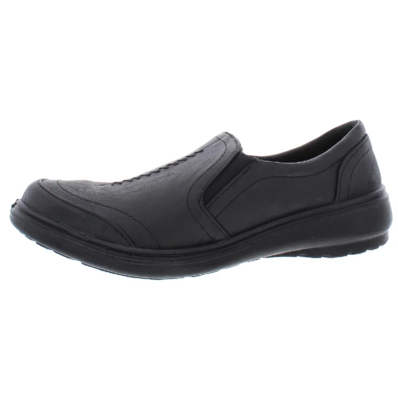 Easy Street Womens Ultimate Faux Leather Slip On Casual Shoes