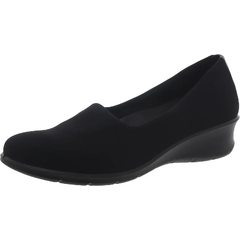 ECCO Womens Round Toe Slip On Loafers