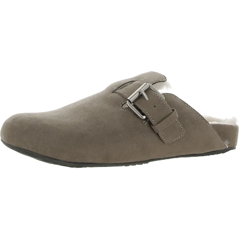 Esprit Womens Donna Faux Suede Slip-On Clogs