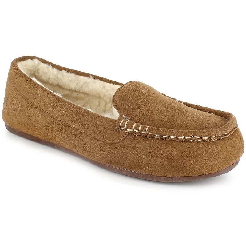 Esprit Womens Emma Faux Fur Moc Slip-On Shoes