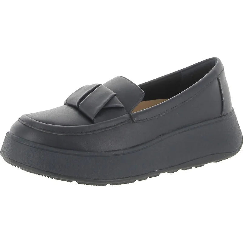 Fitflop Womens F-Mode Leather Flatform Loafers