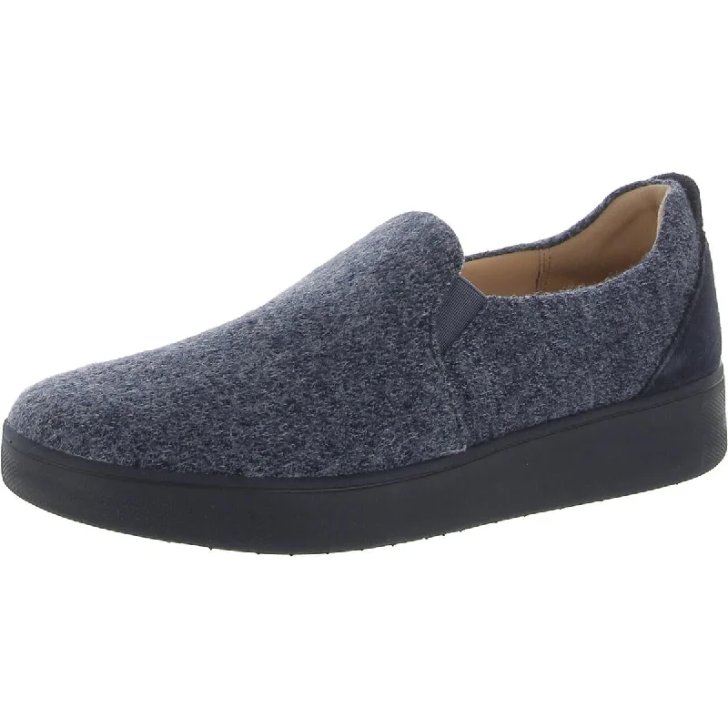 Fitflop Womens Rally Merino Wool Skate Slip-On Sneakers