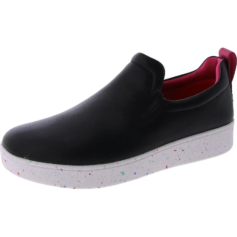 Fitflop Womens RALLY SPECKLE Leather Flat Slip-On Sneakers