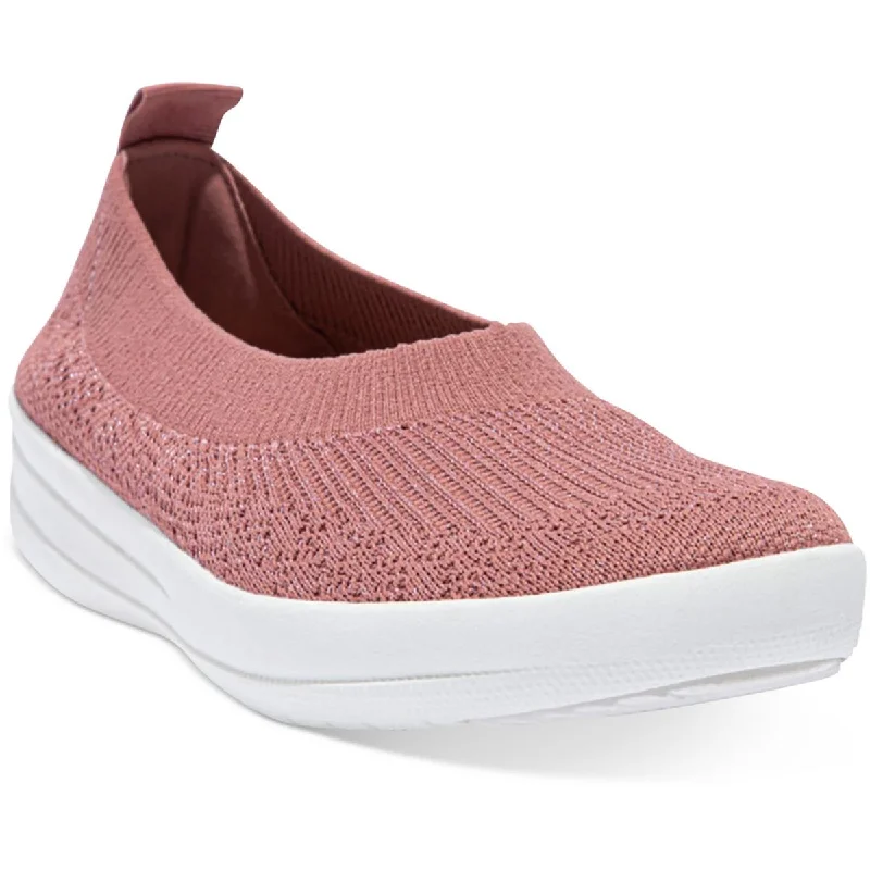 Fitflop Womens Uberknit Knit Slip-On Ballet Flats