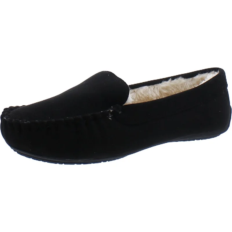 Floopi Womens Faux Suede Slip On Moccasins