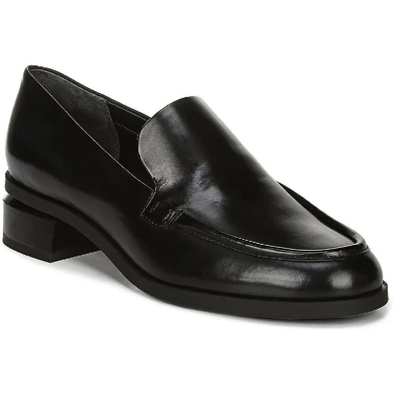 Franco Sarto Womens New Bocca Leather Block Heel Loafers