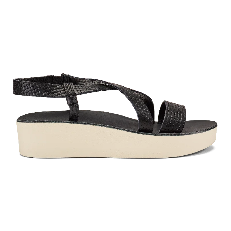 Iconic Refinement ‘Ōnohi Strappy - Black / White Sand