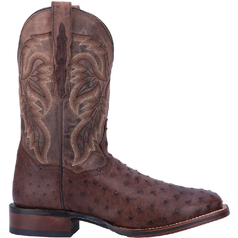 Alamosa Ostrich Square Toe Cowboy Boots