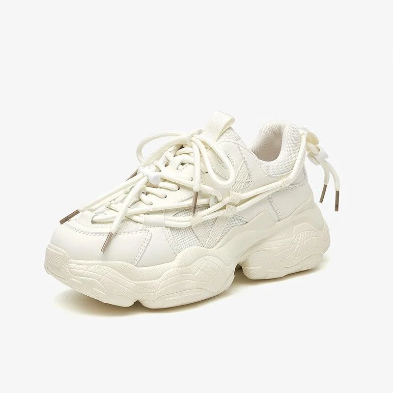 Lyn - Chunky Sneakers  with Side Lace-up Decor