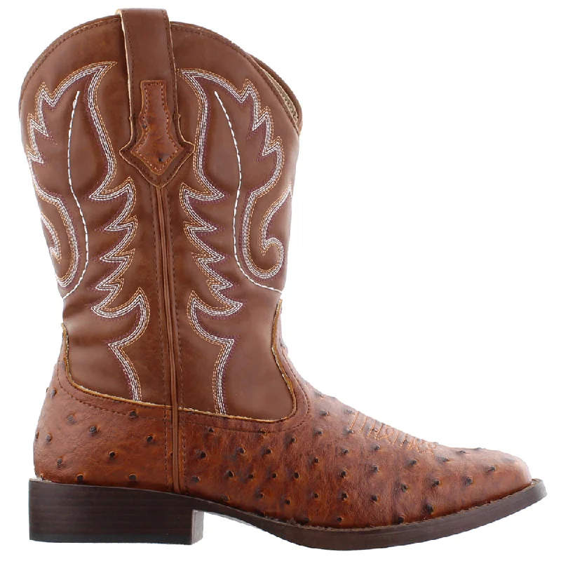 Bumps Square Toe Cowboy Boots