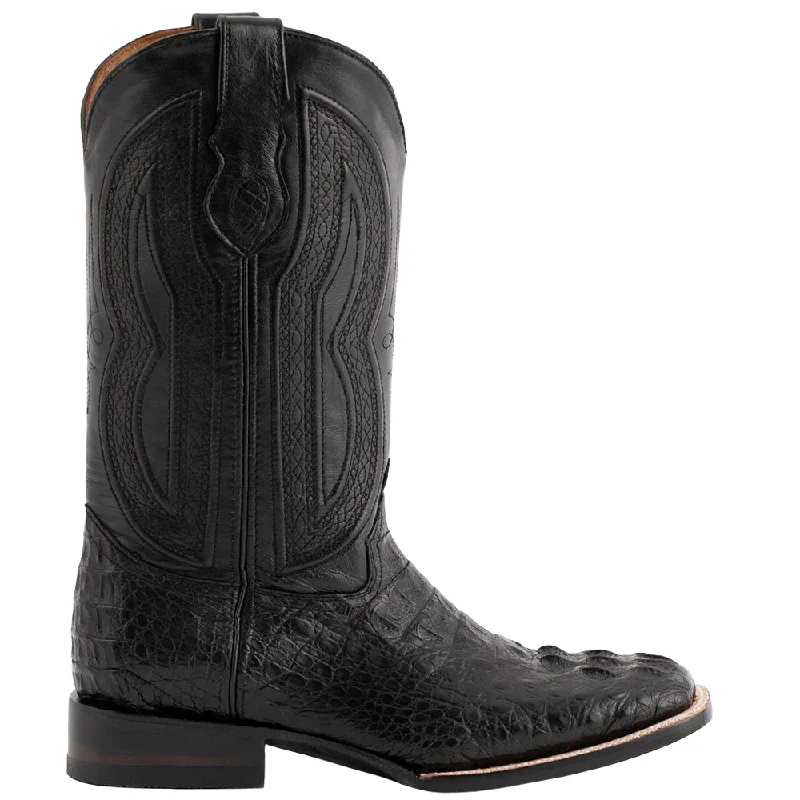 Caiman Square Toe Cowboy Boots