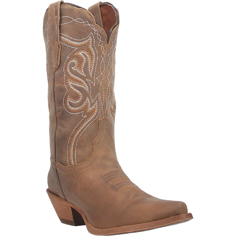 Dan Post Womens Karmel Cowboy Boots Leather Tan