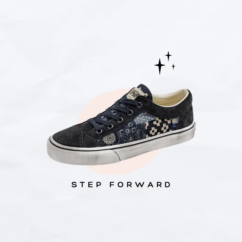 Deconstructed Retro Low Top Women Canvas Sneakers-Walden