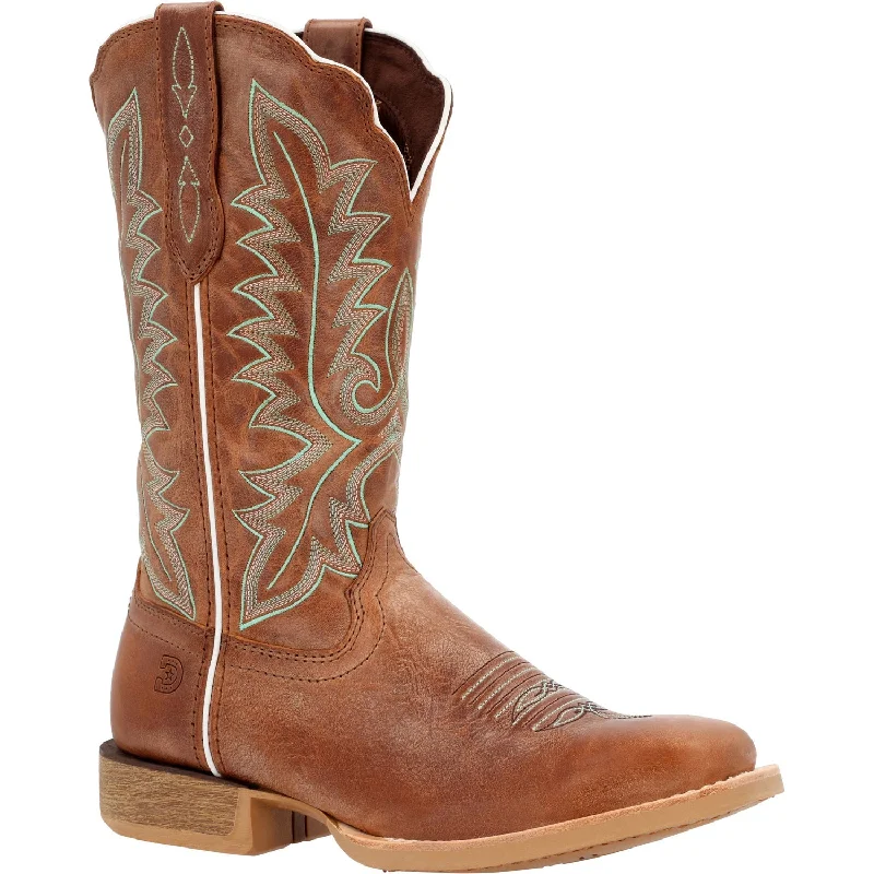 Durango Womens Lady Rebel Pro Burnished Sand Leather Cowboy Boots