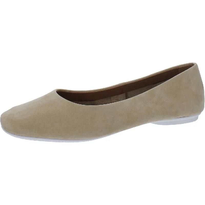 Gentle Souls by Kenneth Cole Womens Eugene Leather Slip-On Ballet Flats