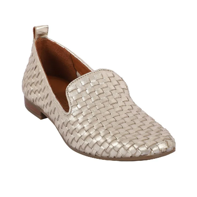 Gentle Souls by Kenneth Cole Womens Morgan Leather Woven Loafers