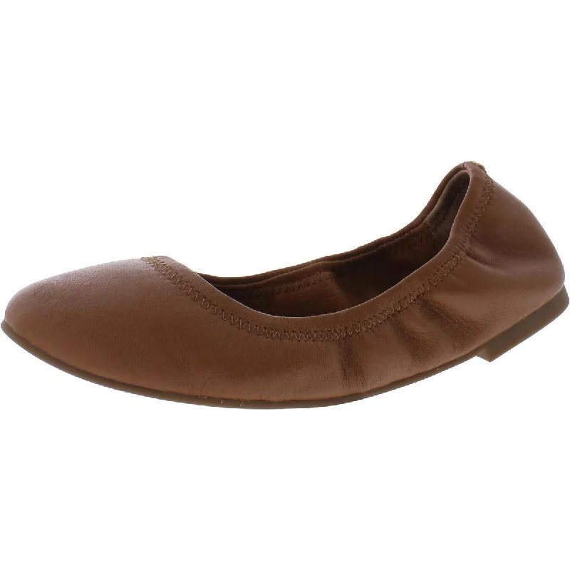 GUGUYeah Womens Leather Slip On Ballet Flats