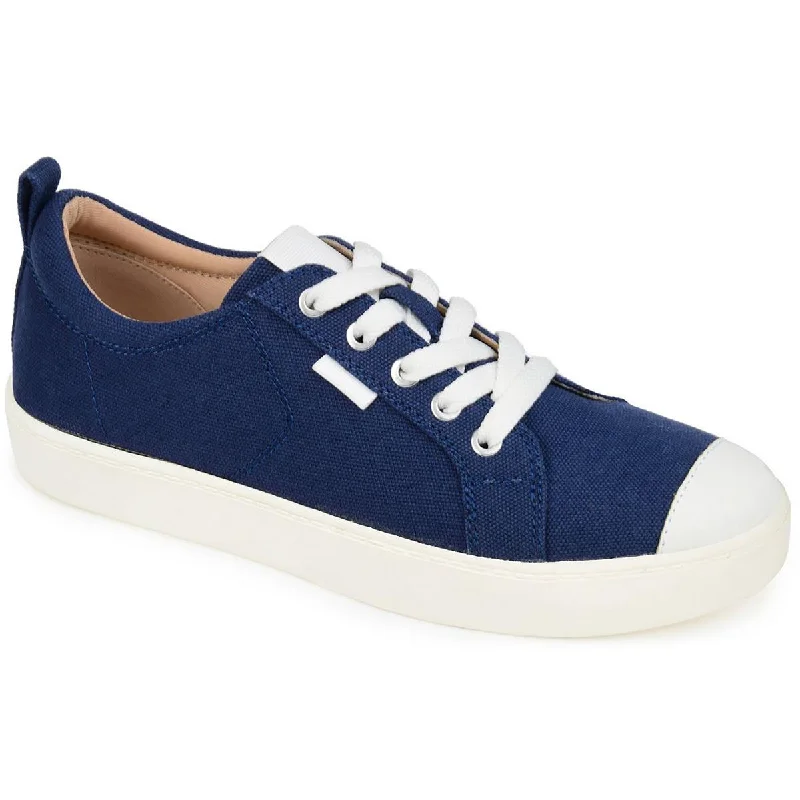 Journee Collection Womens Canvas Low Top Casual And Fashion Sneakers