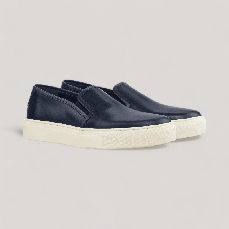 LUCE | Slip-On Sneakers - Navy | Women's