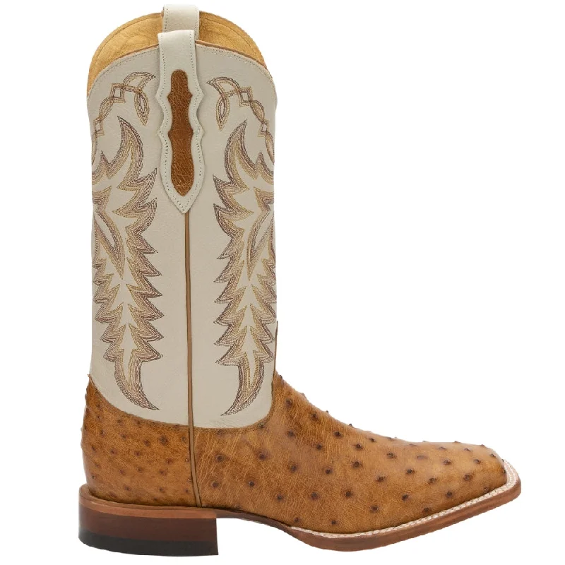 Pascoe Ostrich Square Toe Cowboy Boots