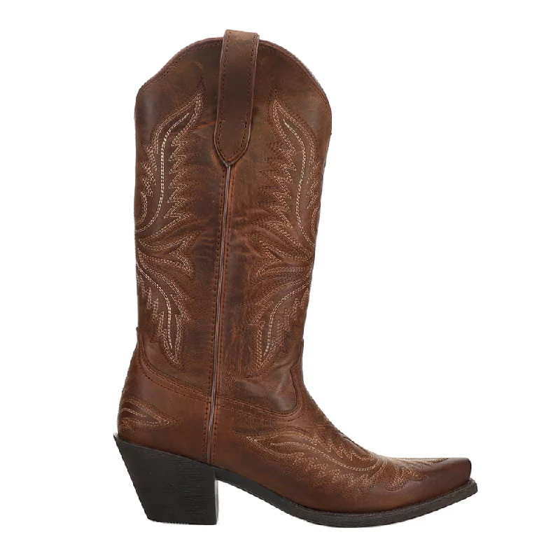 Round Up Collins Embroidery Snip Toe Cowboy Boots