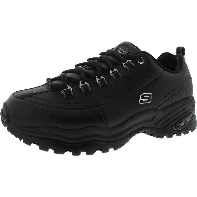 Skechers Womens Premium Leather Gym Walking Shoes