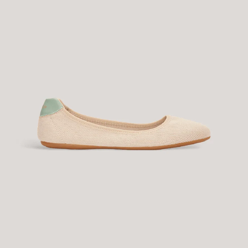 Sonia - Knitted Ballerinas - Darksand | Women's