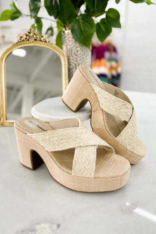 Tayla Natural Basket Weave Wedge