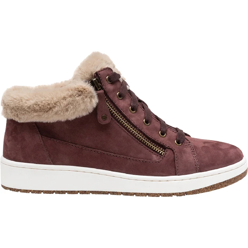 Women's Aetrex Dylan Burgundy Suede